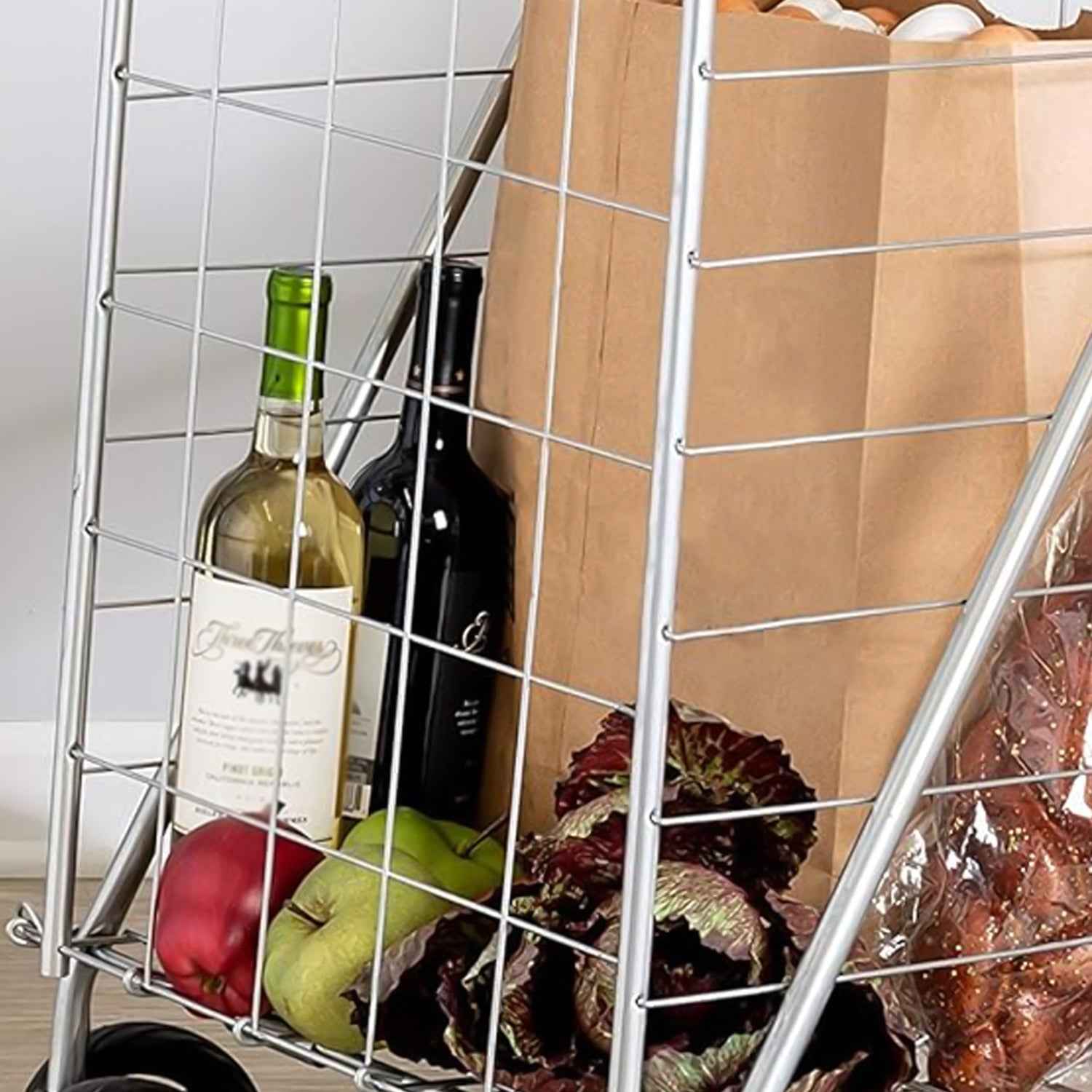 Foldable Shopping Trolley With Wheels