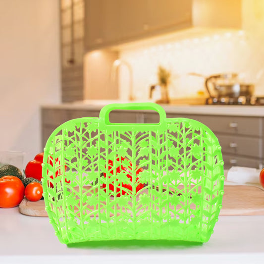 Plastic Foldable Basket Bag - Primesmart