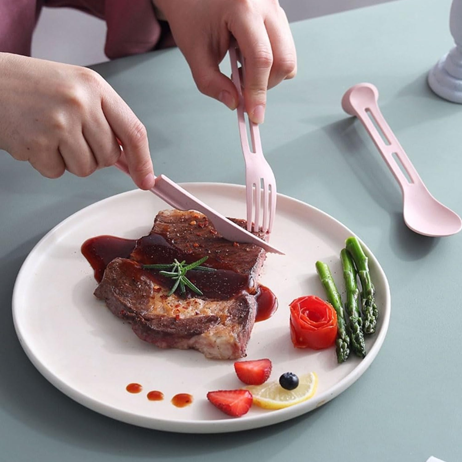 3 In 1 Spoon Knife Forks Tableware - Primesmart