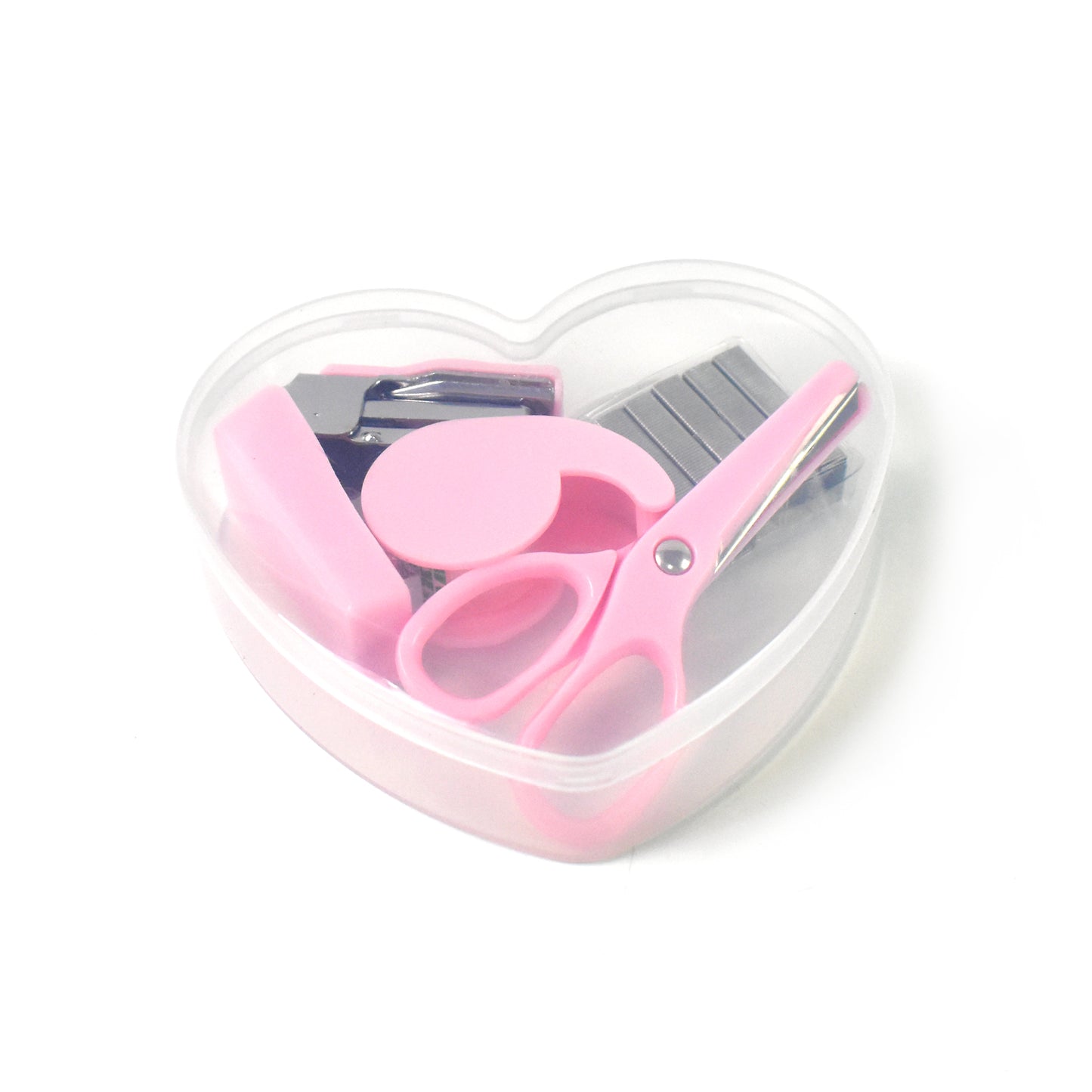 Mini Office Stationery Set Including Stapler Scissors Paper Clips Tape Dispenser Transparent Tape And Staples - Primesmart