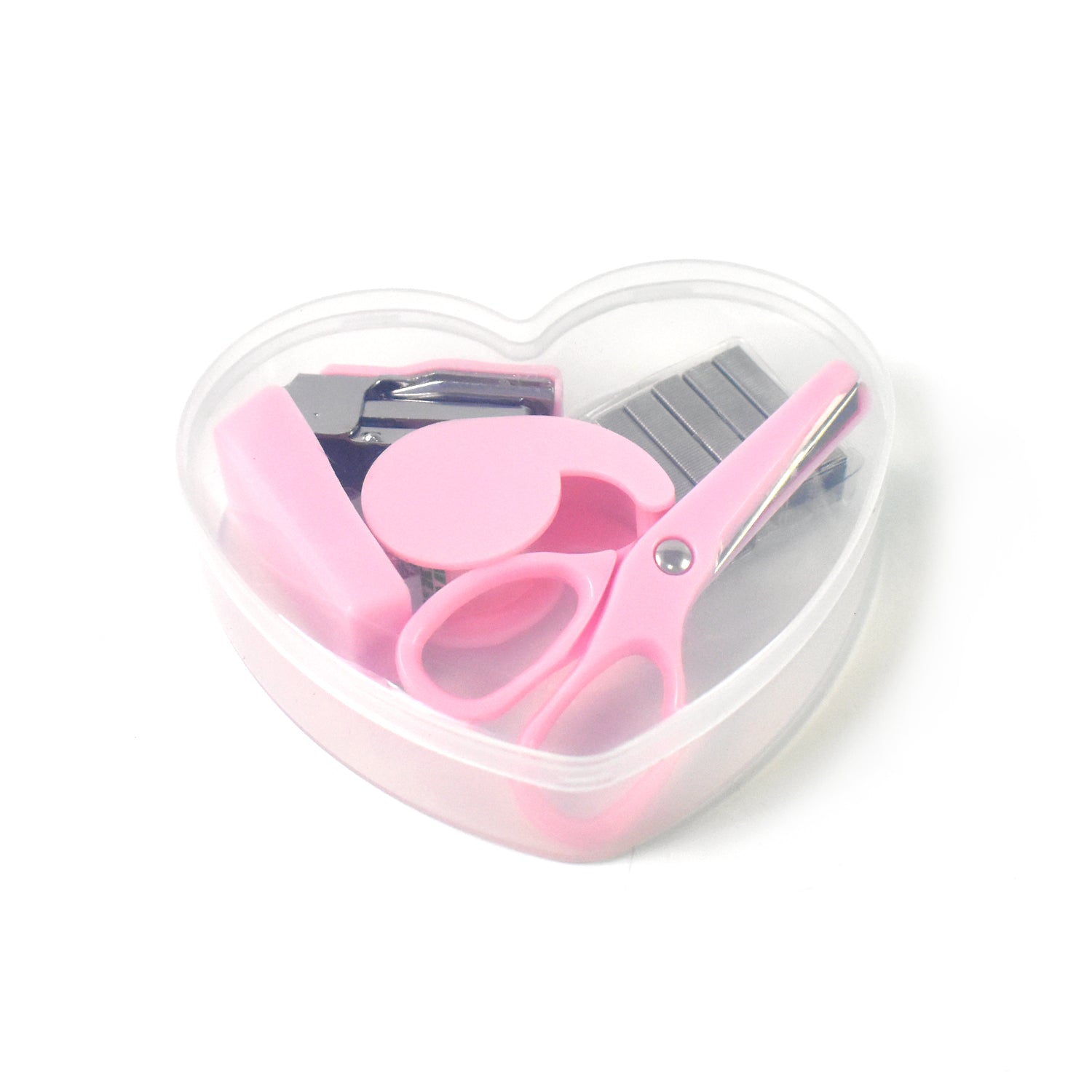 Mini Office Stationery Set Including Stapler Scissors Paper Clips Tape Dispenser Transparent Tape And Staples - Primesmart