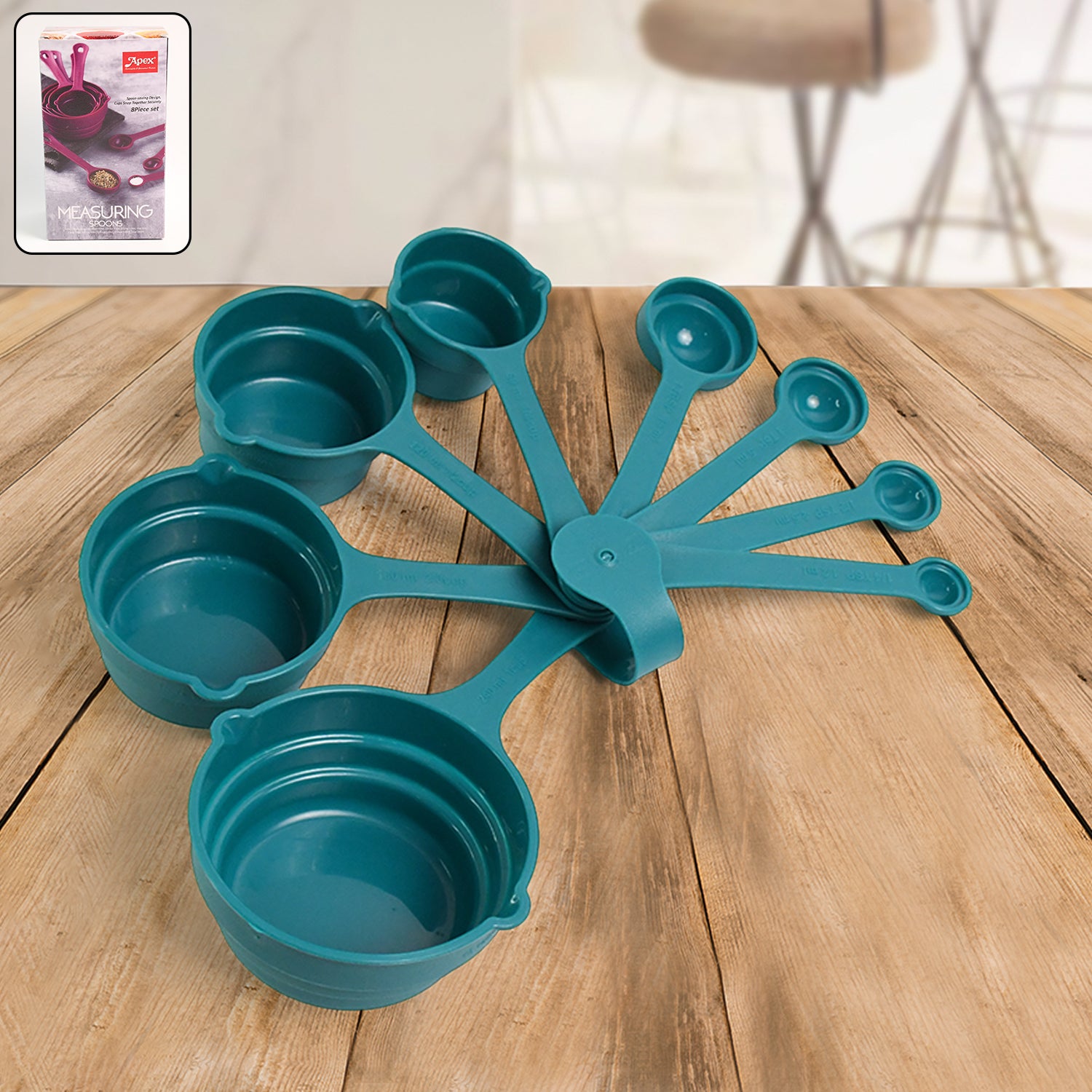 Apex 8-piece Measuring Spoons And Cups Set - Primesmart