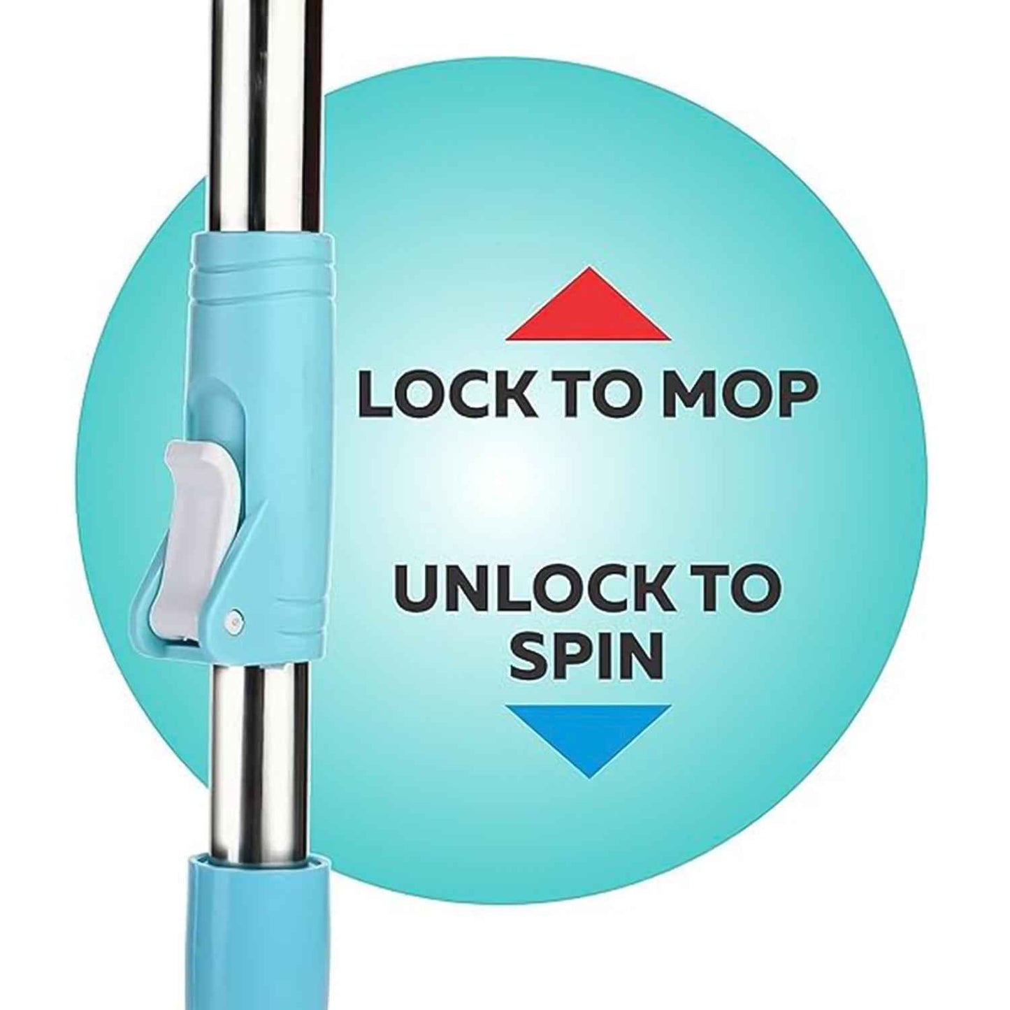 Adjustable Stainless Steel Mop Rod Set 120 Cm