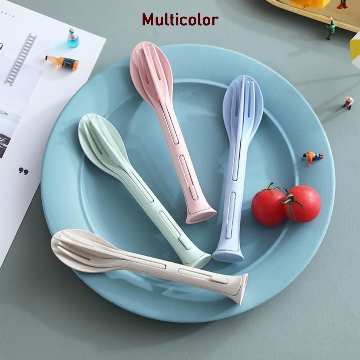 3 In 1 Spoon Knife Forks Tableware - Primesmart