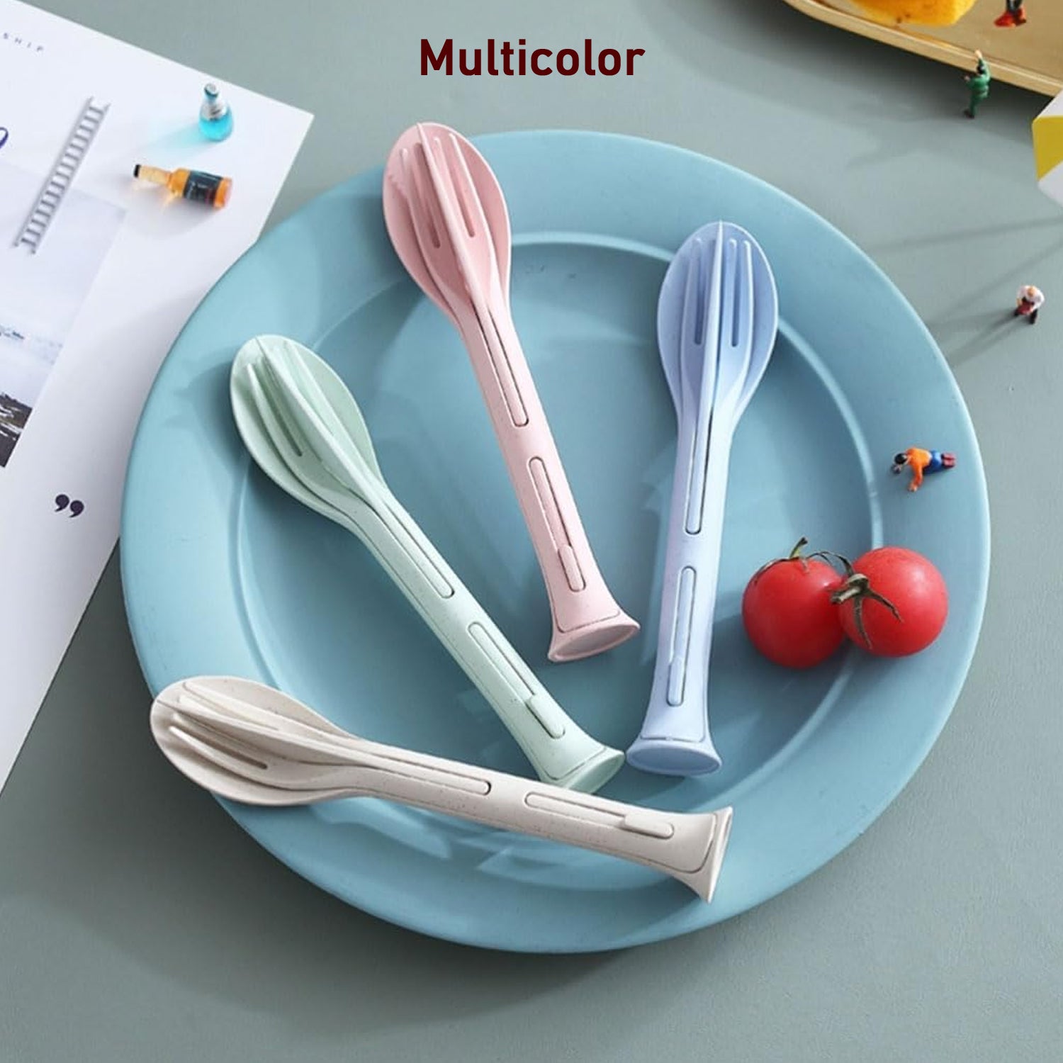 3 In 1 Spoon Knife Forks Tableware - Primesmart