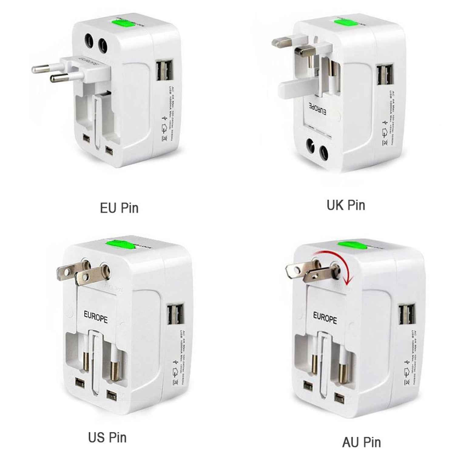 All-in-one Universal Travelling Ac Adaptor
