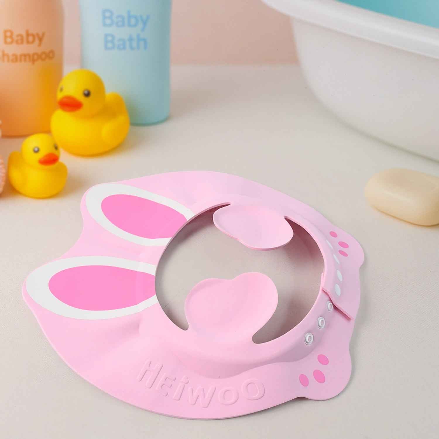 Adjustable Bunny Ear Baby Shower Cap