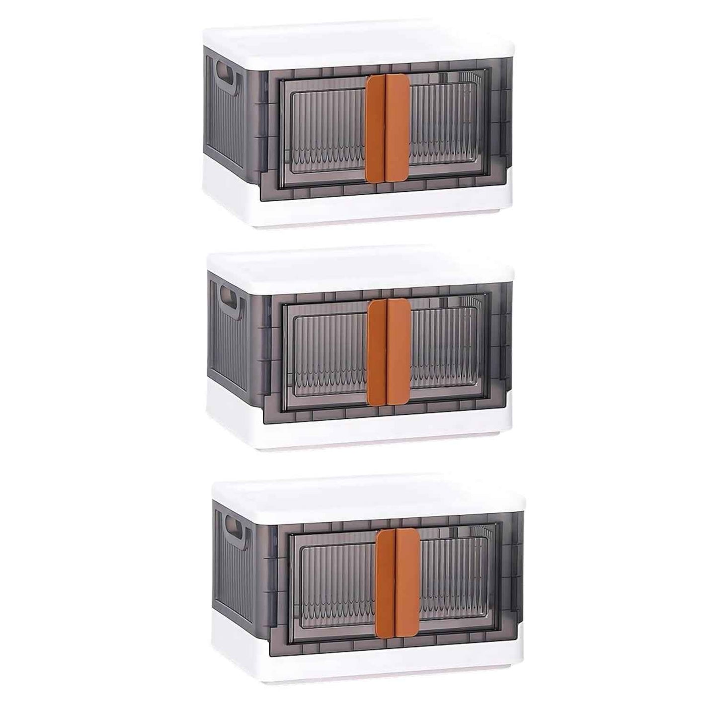 Plastic Folding Wardrobe Storage Organizer (3 Layer  1 Pc)