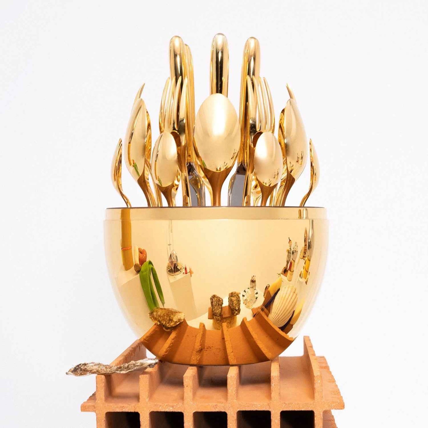 Egg-shaped Luxury Spoon Holder Set