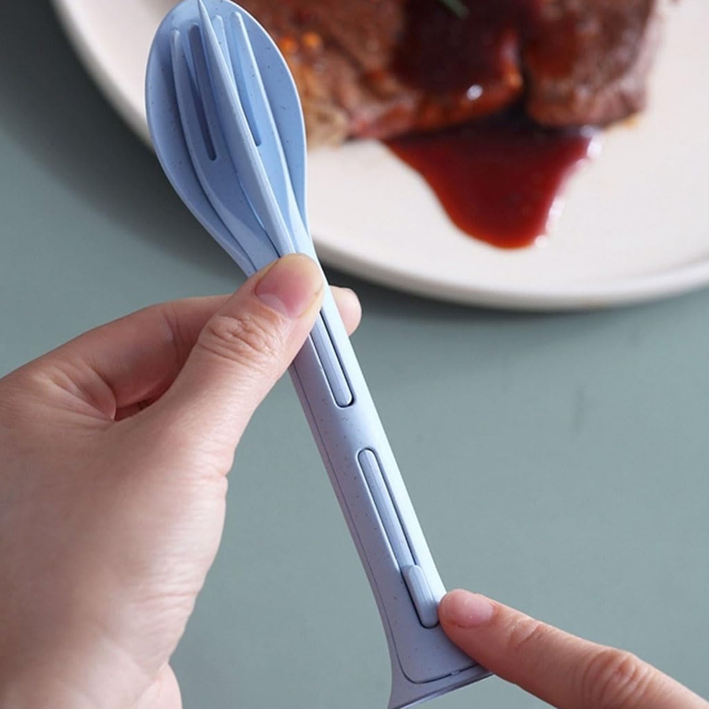 3 In 1 Spoon Knife Forks Tableware - Primesmart